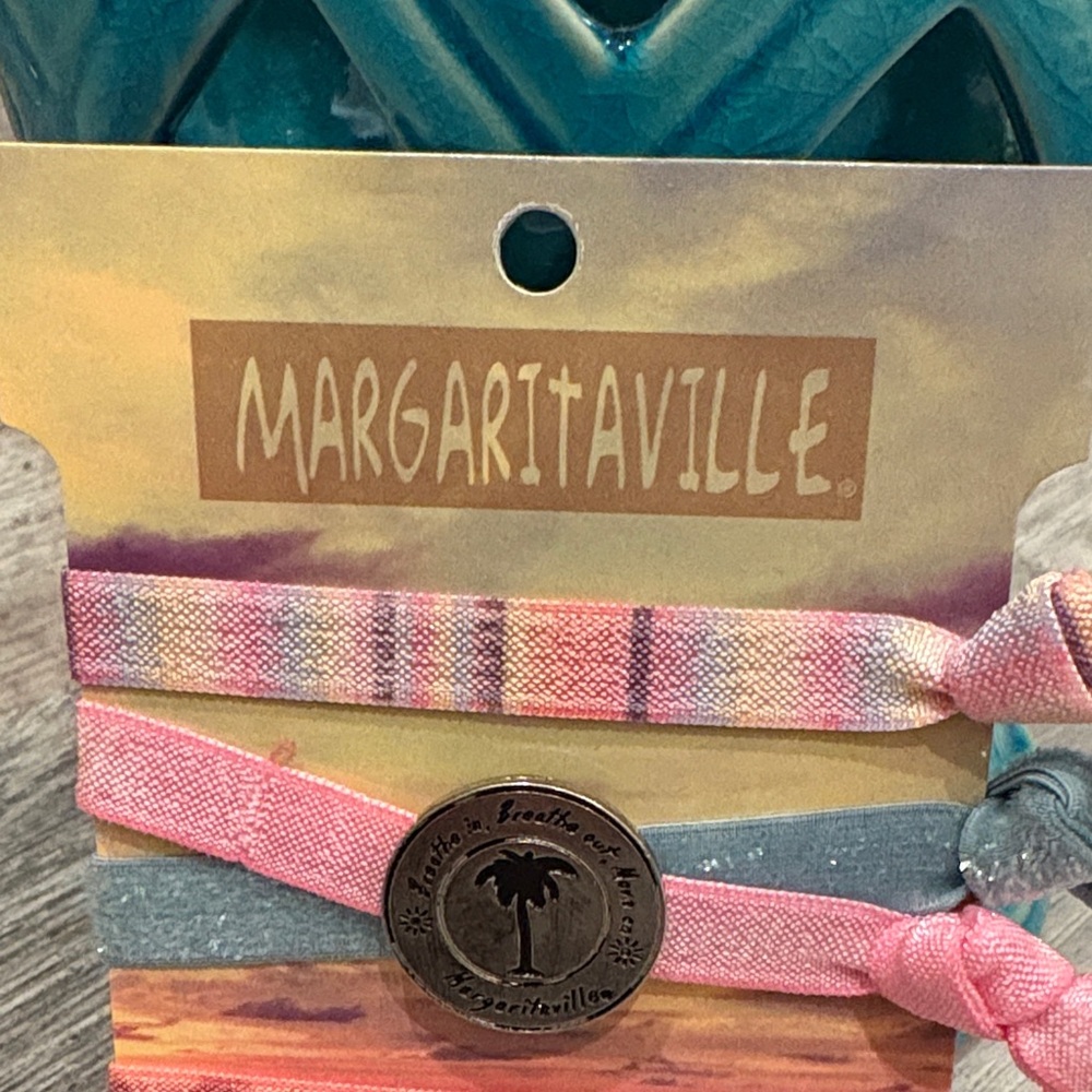 Margaritaville Hair Ties or bracelets - Pink, Blue, Multicolor~ BRAND NEW - Picture 2 of 5